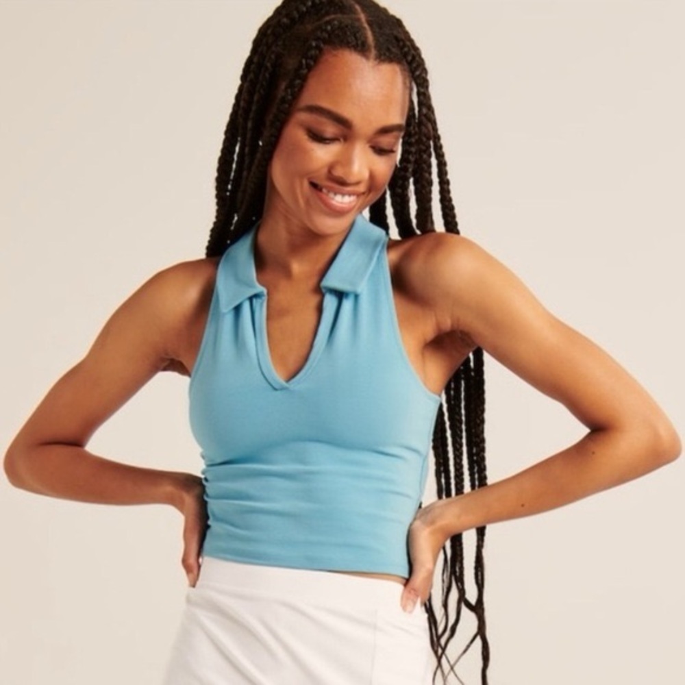 Abercrombie & Fitch Blue Tank Top